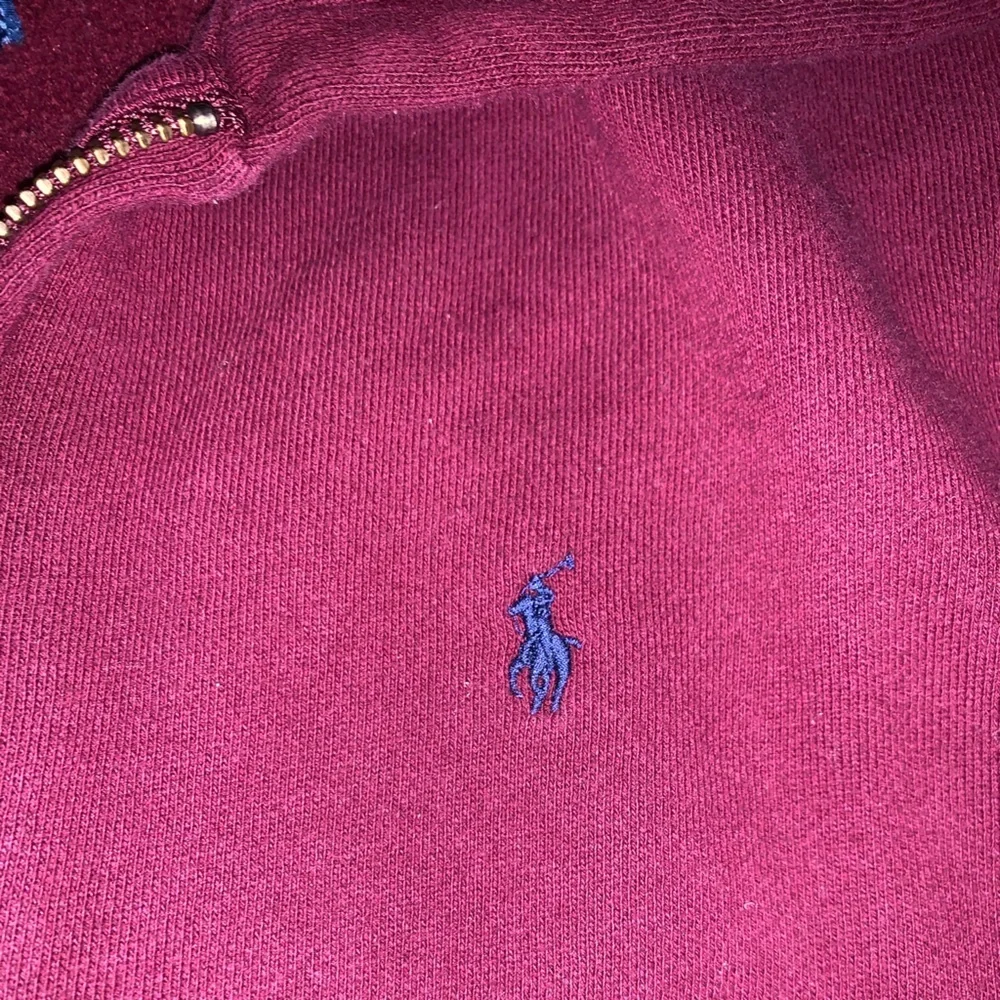 Polo by Ralph Lauren Kids Hoodie Jacket Sweater Burgundy Red Pony Logo Youth 6